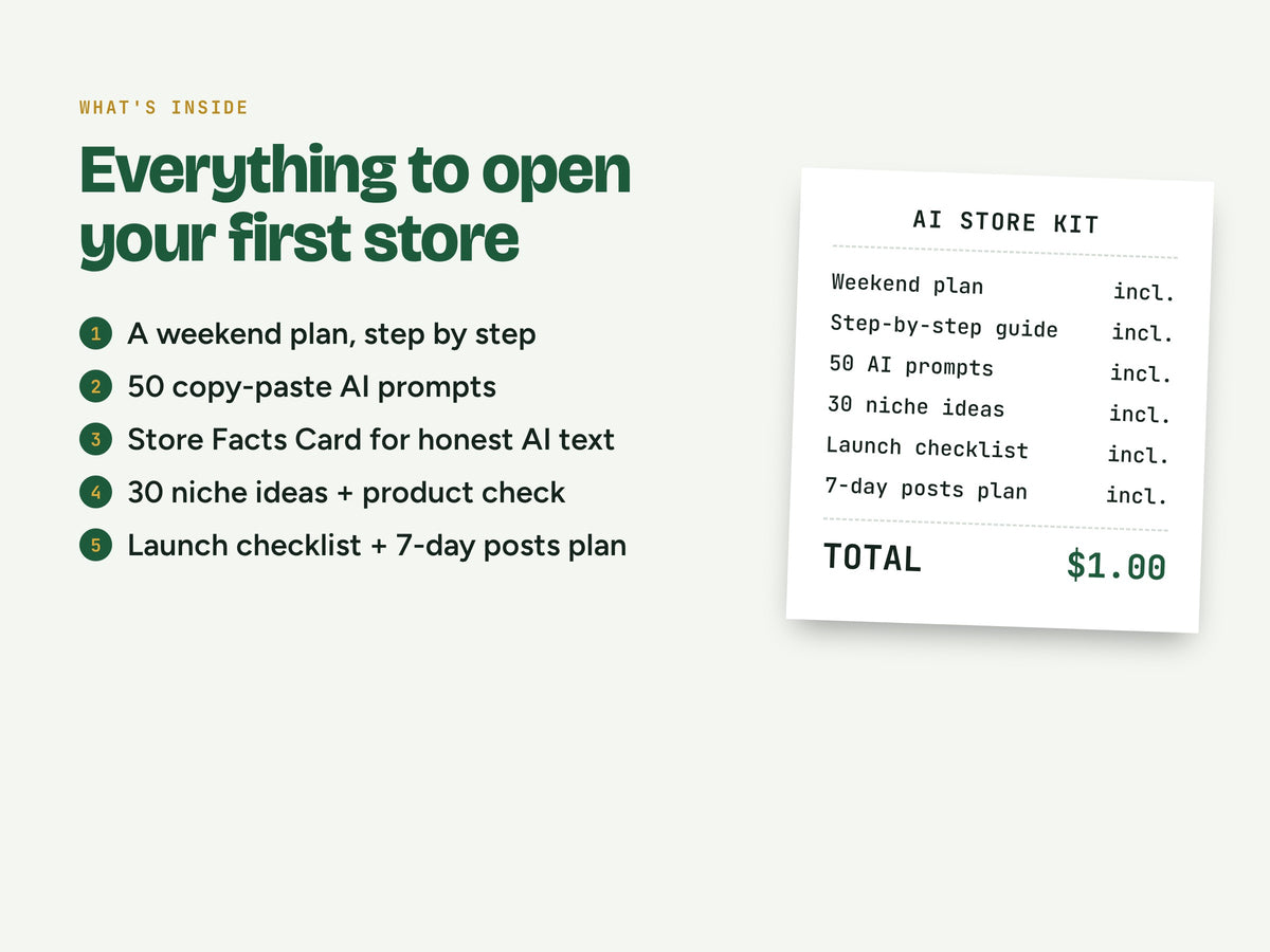 What's inside the AI Store Kit