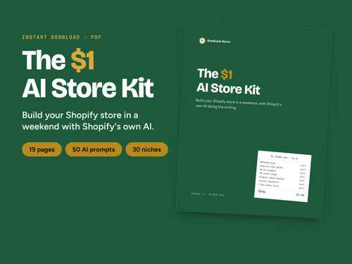 The $1 AI Store Kit cover